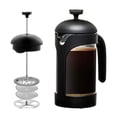 thumbnail image 1 of OVENTE Cafetera de prensa francesa, té y espresso de 20 onzas, vidrio de borosilicato resistente al calor con sistema de acero inoxidable de 4 filtros, jarra portátil sin BPA, perfecta para cerveza fr, 1 of 5