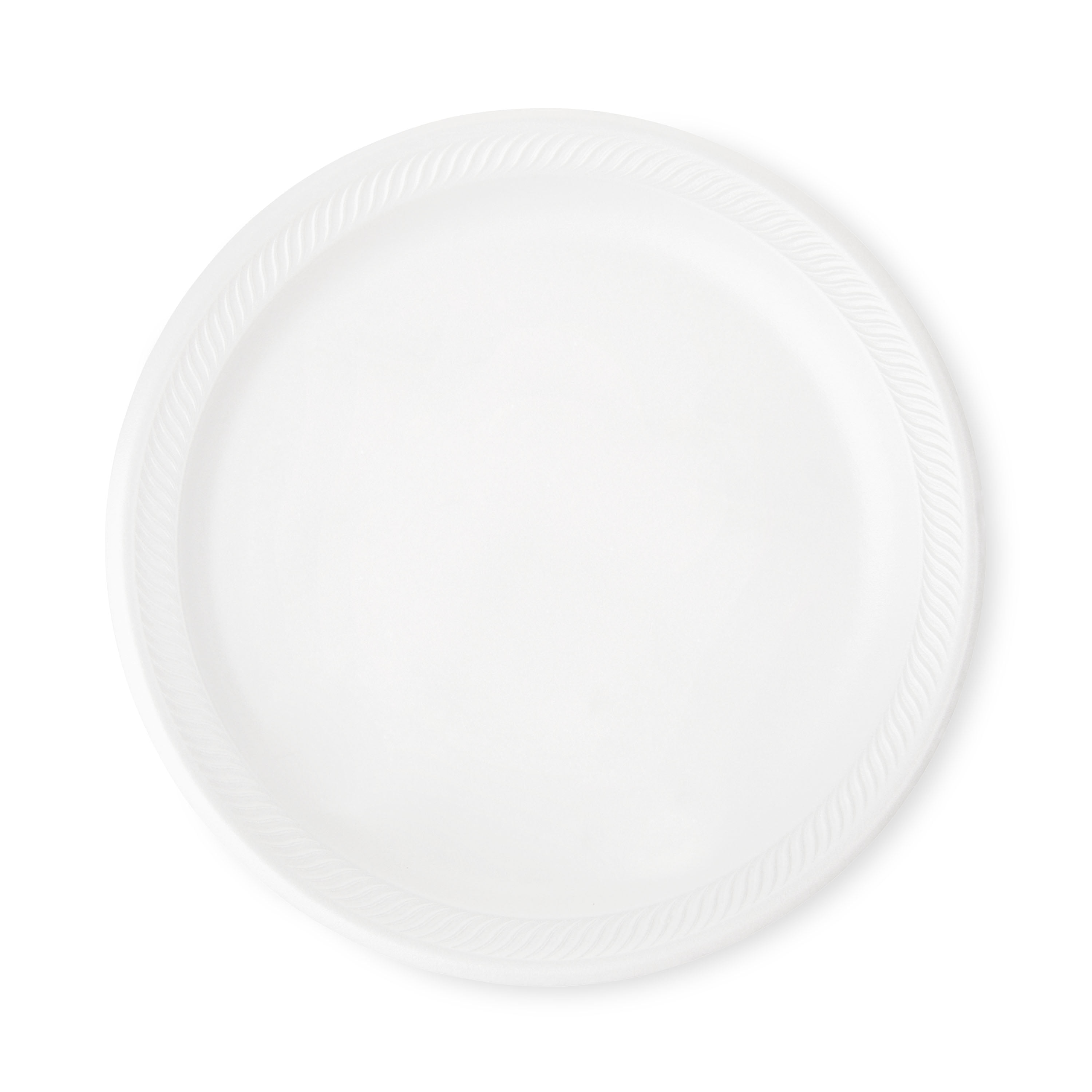 Great Value Soak-Proof Disposable Round Foam Plates, 10 in, 60 Count