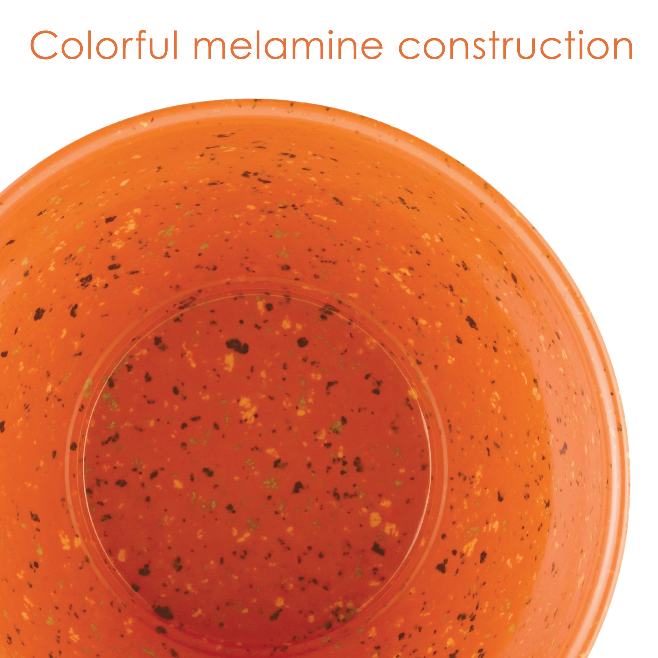 Rachael Ray 4 Quart Melamine Garbage Bowl, Orange - image 4 of 10