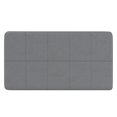 thumbnail image 6 of Simpli Home Amelia 34" Transitional Rectangle Ottoman Bench in Stone Gray Faux Leather, 6 of 14