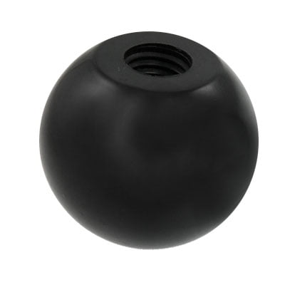 - Unique Bargains 2 Pcs Black Round Plastic M10 Thread 40mm Dia Ball Lever Knobs