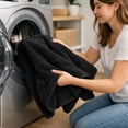 thumbnail image 2 of RIVERSIDE 8 Piece Cotton Towel Set 2 Bath 27x54 and 2 Hand Towels 16x28 with 4 Washcloths 12x12 Soft Absorbent - Black, 2 of 9