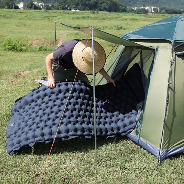 Colchón inflable impermeable Ndcxsfigh para dormir azul marino