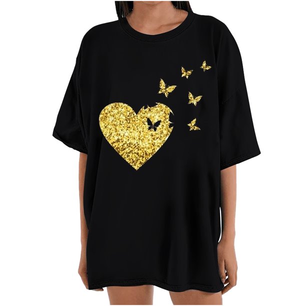 Blusa informal de manga corta con estampado de manga corta para mujer Fridja bn1790