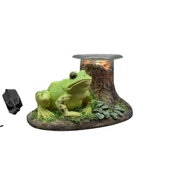 Frog And Stump Wax And Oil Warmer Electric With Dimmer Wheel