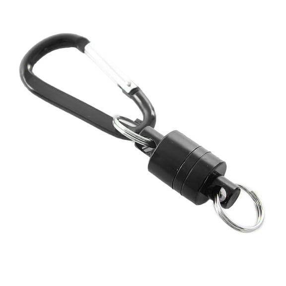 Outdoor Fishing Aluminum Alloy Portable Magnetic Carabiner Release Lanyard Clip - Multifunctional Rings Keychain Hook Hanger