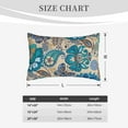 thumbnail image 4 of Gukieu Vintage Floral Butterflies Print Plush Pillow Cover, Hidden Zipper Pillow Protector without Pillow Core, Suitable for Bedroom, Office, Car Decoration-14"x20", 4 of 6