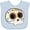 Blue, variant on Inktastic Cute Sugar Skull for Day of the Dead Boys or Girls Baby Bib