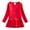 Red, variant on YunPes Long Sleeve Plain Swing Dress for Little Girls Backless Cotton 18m Girl Dress