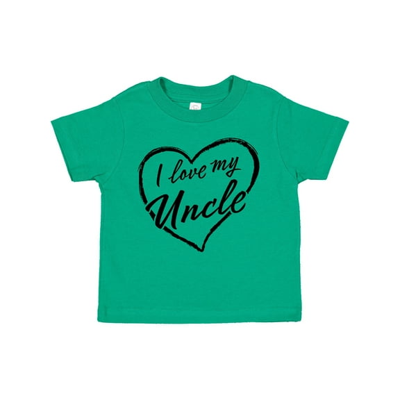 Inktastic I Love My Uncle in Black Chalk Heart Boys or Girls Toddler T-Shirt