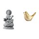 thumbnail image 1 of Estatua de Guan Yin, escultura de Guan Yin, figura de pájaro, adorno de animal, artesanía de resina que aporta y es adecuada para la decoración, 1 of 8
