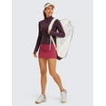 thumbnail image 3 of CRZ YOGA Butterluxe Womens Cropped Slim Fit Workout Jacket Track Athletic Full Zip Up Tops, 3 of 5