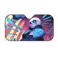 thumbnail image 3 of Undertale Sans Car Windshield Sun Shade Auto Front Window Sunshade Cover Block Uv Rays Sun Visor Protector Car Accessories For Car Truck Suv Small, 3 of 9