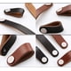 thumbnail image 3 of Manijas de gabinete, manijas de accesorios de hardware de puerta/cajón/armario, (4 piezas) Manijas de cuero de gabinete modernas simples (negro/marrón),Black,128mm BANYUO Electrónica, 3 of 5