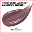 thumbnail image 2 of Revlon Super Lustrous Glass Shine Lipstick, Moisturizing Lipstick with Aloe, 011 Glistening Purple, 0.15 oz, 2 of 9