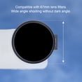 thumbnail image 4 of Thread 67mm Phone Filter Mount Threaded Lens Filter Clip with Cold Shoe Mount for 67mm ND CPL UV Star Filters, 4 of 7