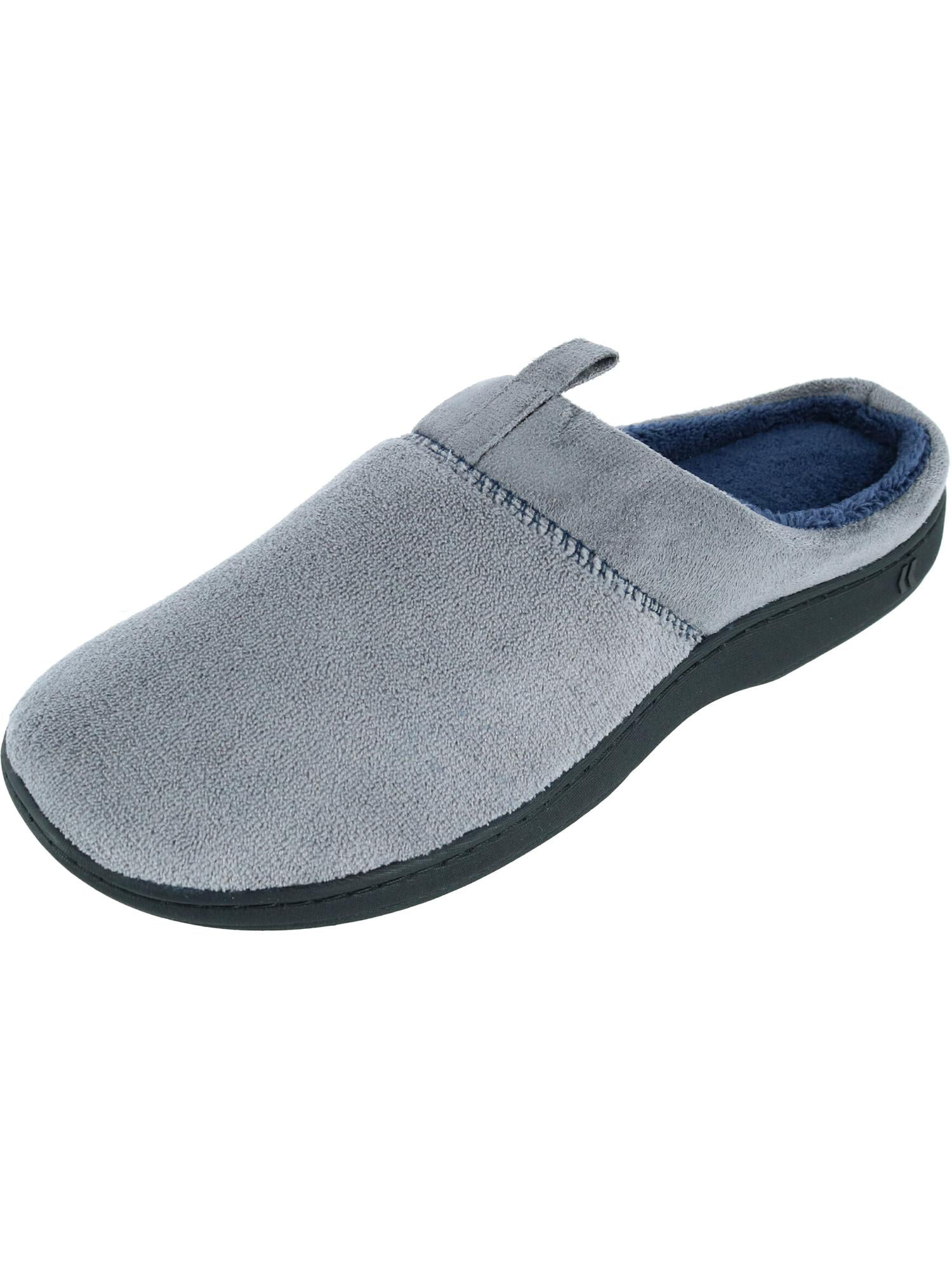 isotoner memory foam slippers mens