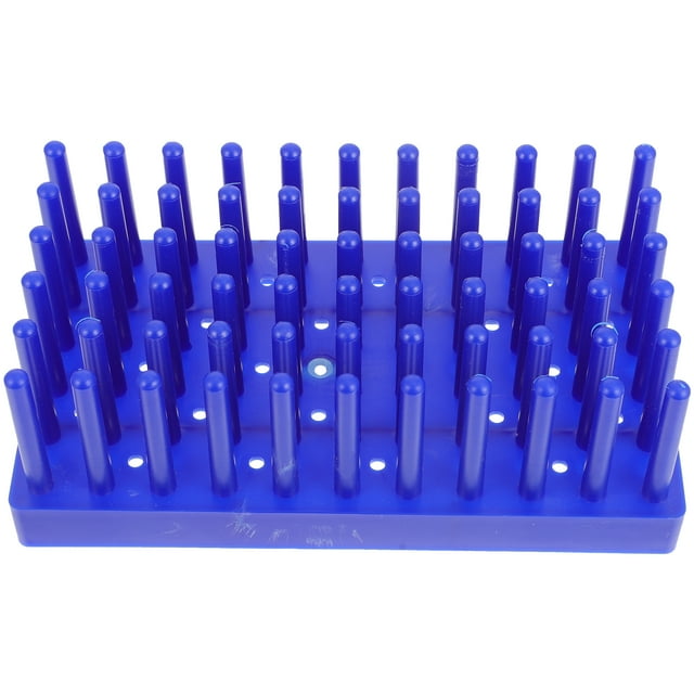 Gradilla para tubos de ensayo de plástico resistente de 66 posiciones para tubos de ensayo científicos, herramienta experimental de laboratorio