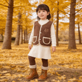 thumbnail image 2 of Hotiary 0-3T Baby Girls Boys Fall Winter Fleece Vest Fuzzy Fall Winter Warm Waistcoat Sleeveless Jacket With Pockets, 2 of 8
