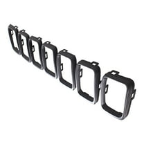 KAI New CAPA Certified Standard Replacement Grille Trim Ring Set, Fits 2017-2021 Jeep Compass MP