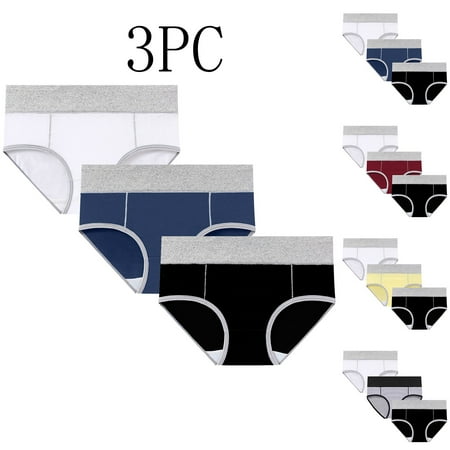 ATOYSOY Women s Period Underpants Plus Size Hip Lifting Cotton Panties  3 Pack Shapewear Control Briefs for Ladies Clearance Solid Leak Proof Panty Comfy Multipack Stretchy Gray L
