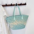 thumbnail image 4 of Bolsillo Playa Hombro para Mujeres Tejidas Paja Con Interior Casual Compras, 4 of 9