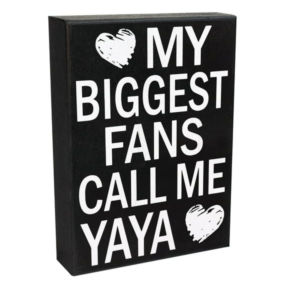 My Biggest Fans Call Me Yaya Wood Sign, Gifts for Yaya, Mother's Day Gift, Yaya Decor, Yaya Gifts, Made in USA