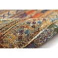 thumbnail image 3 of ESENCIA Indoor/Outdoor Power Loomed Latex Back Non Slip Mat - Traditional Stripe Lodge Southwestern Colorful (Tribal Stripe Gold) (2'5" x 3'11"), 3 of 5