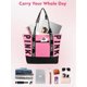 thumbnail image 3 of Bolso Tote de Viaje MOPERIL Impermeable para Playa Mujer Morado, 3 of 6