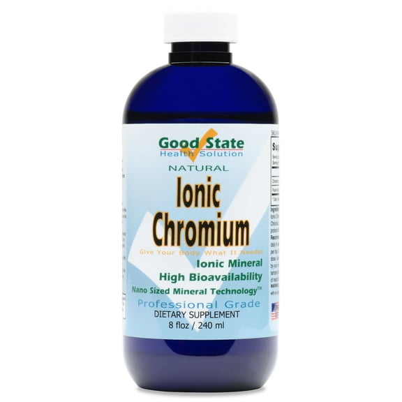 Good State Liquid Ionic Chromium, 96 Servings, 8 Fl Oz – Supports Healthy Blood Sugar & Metabolism