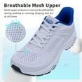 thumbnail image 5 of AHUSIR Mens Running Shoes Wide Toe Box Athletic Tennis Sneakers Arch Support Orthotic Walking Shoes Width Fashion Sneaker Gym Workout Casual for Foot Pain Relief, Size 8-13, 5 of 11