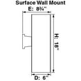 thumbnail image 4 of Volume Lighting  2-Light LED Black Outdoor Cylinder Wall Mount, 4 of 4