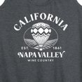 thumbnail image 3 of Instant Message - California Napa Valley Hot Air Balloon - Women's Racerback Tank Top, 3 of 6
