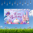 thumbnail image 2 of Decorative Design Banner Colorful Shell Theme Underwater Castle Design for Children's Party Kids Celebration Mermaid Event, 2 of 9