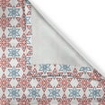 thumbnail image 5 of Ambesonne Abstract Grommet Curtain, Rhombus Style Petals, 50" x 84", Vermilion and Blue, 5 of 6