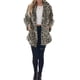 thumbnail image 2 of Chaquetas de Piel Sintética para Mujer, Otoño-Invierno, con Solapa de Leopardo, Mangas Largas, Abrigos Holgados con Bolsillos. Albaricoque S, 2 of 8