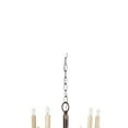 thumbnail image 2 of Traditional Decorative Metal Chandelier with Multiple Candles, Bronze and Cream, 2 of 4
