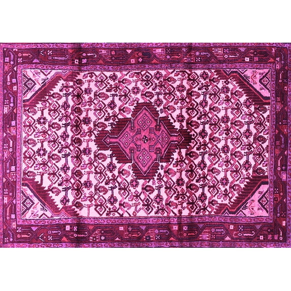 Ahgly Company Indoor Rectangle Persian Pink Traditional Area Rugs, 5' x 8'