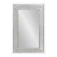 thumbnail image 2 of Kate and Laurel Deely Farmhouse Wall Mirror, 20 x 30, White, Rustic Wall Decor with Galvanized Metal Frame, 2 of 7
