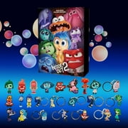 DJKDJL Inside Out 2 Advent Calendar 2024 Include Inside Out 2 Toys 24 Pcs Action Figures Blind Box Countdown to Trick-or-Treat Fun with Horror Characters Toys Gift