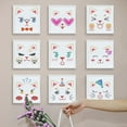 thumbnail image 6 of 9pcs Cat Emotion Stencil 6×6inch Cute Cat Face Stencil Reusable Animal Pet Cat Themes Drawing Template with Paint Brush for Art Crafts Canvas Furniture Wall Wood, 6 of 9
