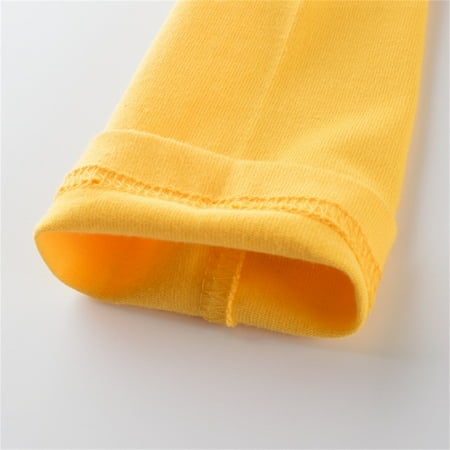 

Cathalem Boys Undershirts Toddler Kids Baby Boys Girls Cartoon Print Long Sleeve Color Splice Crewneck T Shirts Tops Boys Tops Shirt Yellow 1-2 Years