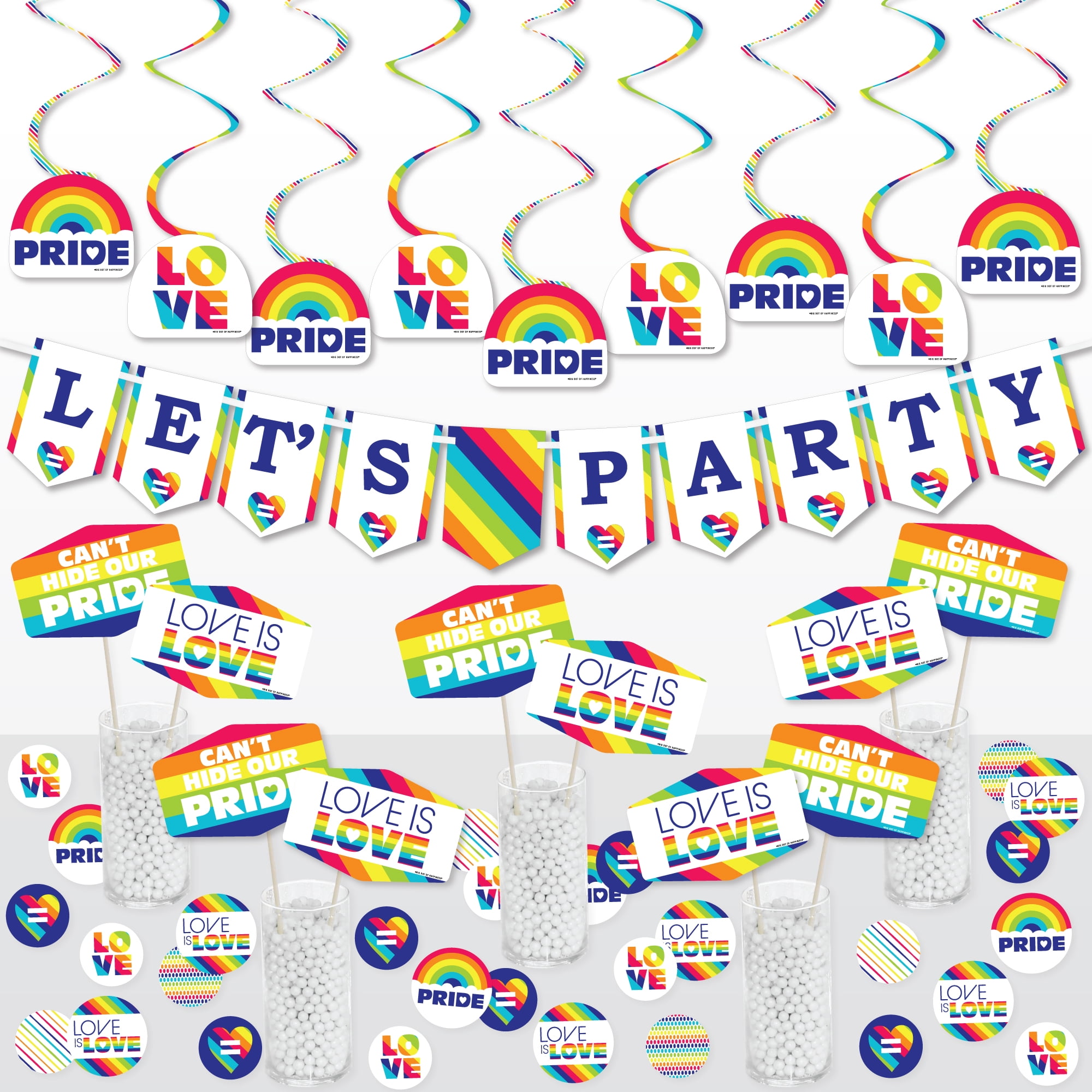 New Gay Pride Rainbow LGBT Festival Headband Wristband Rainbow Glasses Party Set 