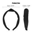 thumbnail image 5 of Unique Bargains Textured Cotton Knot Headband Soft Hairband for Women 1.3 Inch Wide Black, 5 of 7