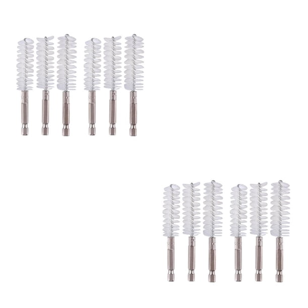 Riwesomey Limpiador de cepillos de nailon/acero inoxidable/cobre, 6 uds., tubo de limpieza de tuberías, nailon Type2 NO2