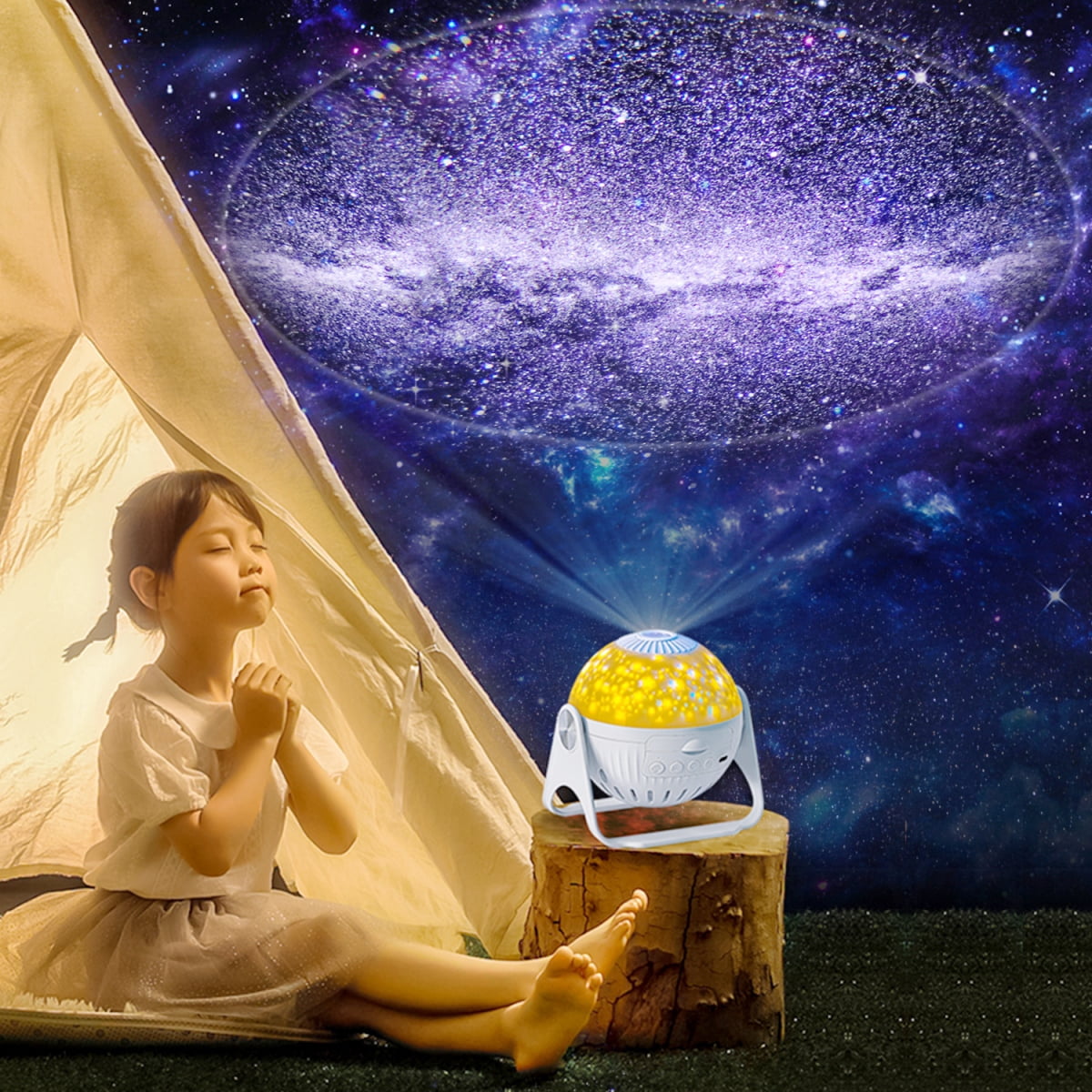 Star Projector, 7 in 1 Galaxy Projector for Bedroom, Planetarium Projector, Night Light with Timer 360° Rotating HD Focusable LED Star Lamp for Kids Room, Christmas, Room Decor