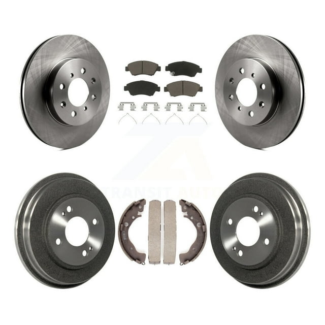 CMX Front Rear Disc Brake Rotors Ceramic Pads and Drum Kit for Car Honda Fit K8C-102560
