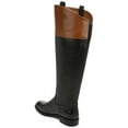 thumbnail image 2 of FRANCO SARTO Womens Black Mixed Media Side Pull-Tabs Padded Meyer 2 Round Toe Block Heel Zip-Up Leather Riding Boot 8 M, 2 of 5