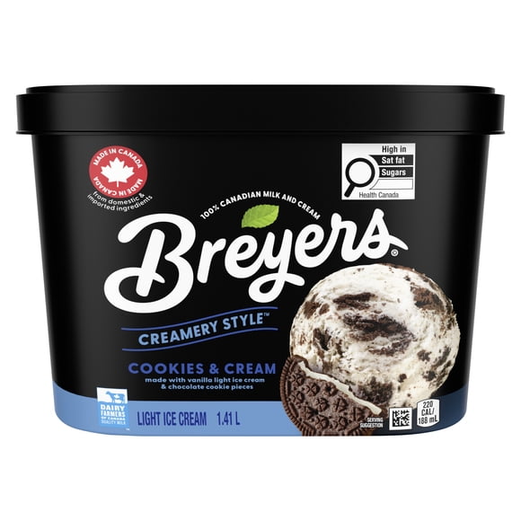 Breyers Cookies & Cream Light Ice Cream, 1.41 L