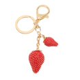 thumbnail image 4 of Strawberry Keychain, Safe Cute Fashionable Exquisite Bright Color Alloy Pendant Keychain  For Office Work, 4 of 8